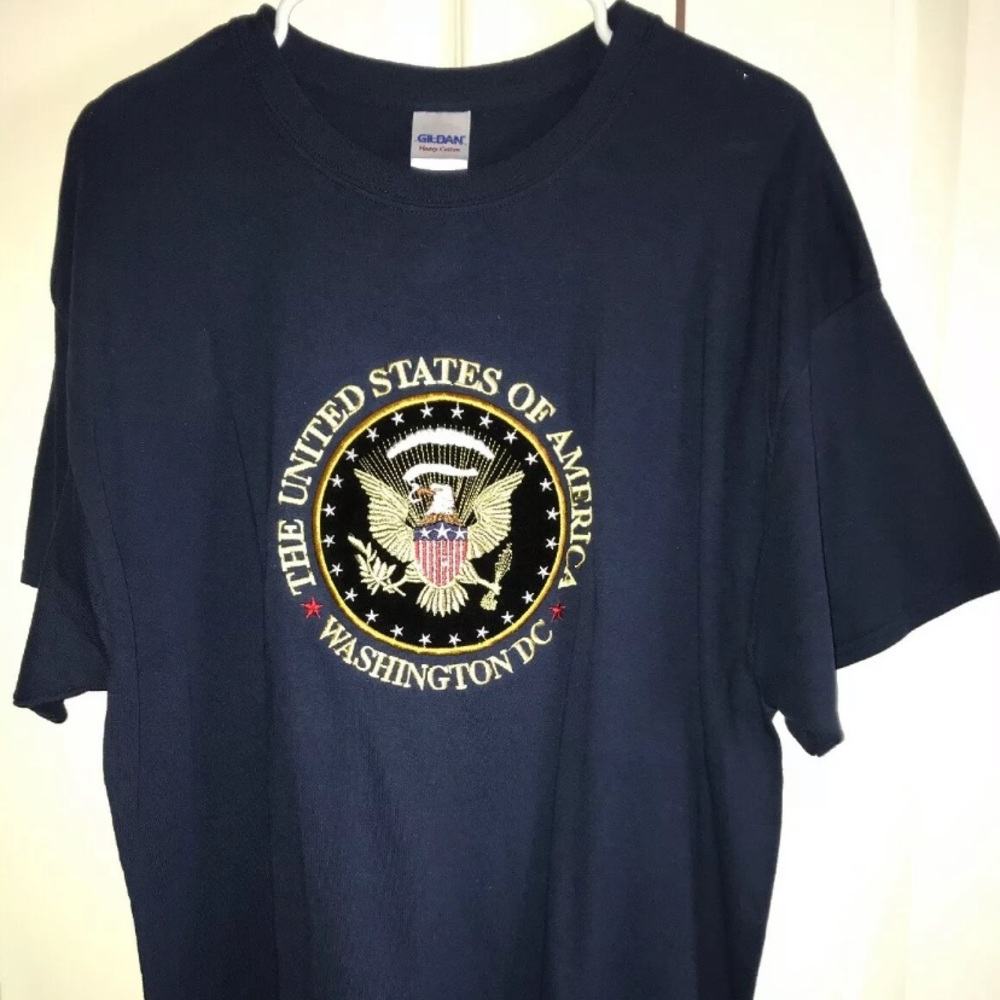 Washington DC Eagle Logo T-shirt Mens XL Navy Blue